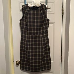 AGB size 10 plaid knee length work dress